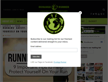 Tablet Screenshot of ecologyrunner.com